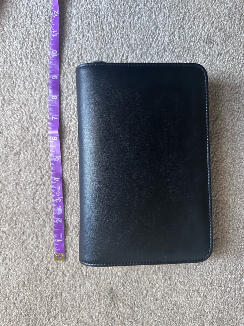Day-Timer Black Leatherette Zip Planner - Picture 2 of 6